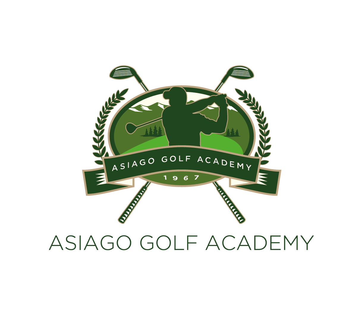 Logo ufficiale Asiago Golf Academy fondato nel 1967